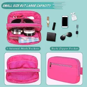 LLYWCM-06-01 LLYWCM Fanny Women Men Belt Bag Pack Pink Double #3