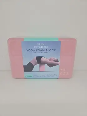 680079854362 LOMI FITNESS Yoga Block Pink