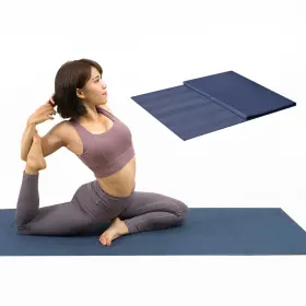 QE1JZ LOTUS Tpe Slip Fitness Yoga Mat Pilates Gym Beach