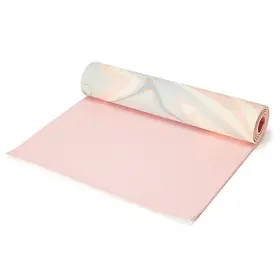 793565638671 LOVE SWEAT FITNESS Yoga Mat Pink Marble