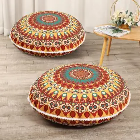 767461036817 LOVMOC Meditation Floor Cushion Pack Round