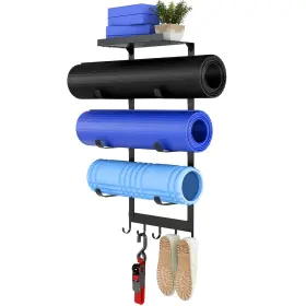 PL-A65-YOGA LSK Mat Holder Wall Mount Storage Rack Gym Wi
