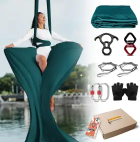 ABRB2YHFG11 LUCEINVITA Aerial Hammock Tricot Flying Yoga Silk