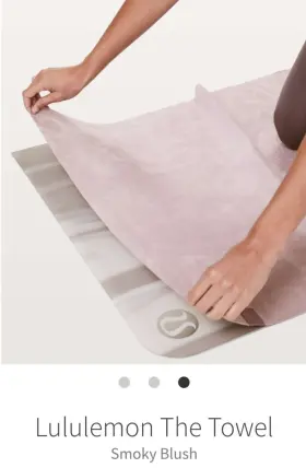 U9531S LULULEMON Towel Yoga Mat Smokey Blush