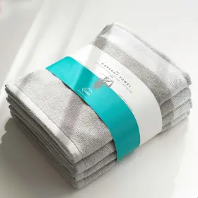 LSW-QGW-T4 LUZIA Striped Workout Towel Sweat Pack Set