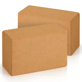 CYB-002-4-2P-CK MADOG SPORT EQUIPMENT Cork Yoga Blocks Pack
