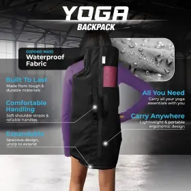 860010227213 MAGNILAY Expandable Yoga Bag Mat Blocks Women #3
