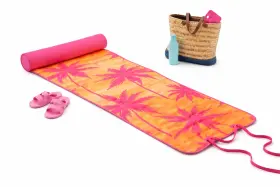 823621026088 MAINSTAYS Roll Up Beach Mat Pillow Water