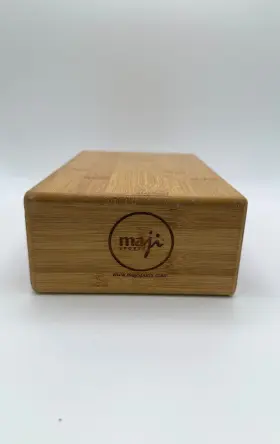 BS02-BLUE MAJI Wooden Yoga Meditation Block Yogi Workout
