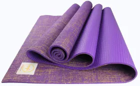 1710PURPLE MAJI SPORTS Jute Eco Yoga Pilates Mat