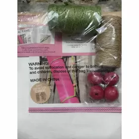 781684126439 YOGA Mat Macrame Strap Jute Beads Set Kit #3