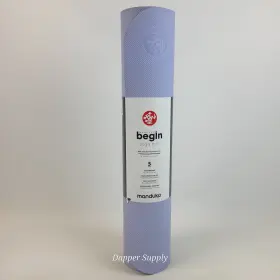 Begin MANDUKA Yoga Pilates Mat Lavender Fig Grippy