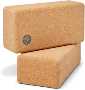 840104817728 MANDUKA Cork Yoga Block Firm Pilates