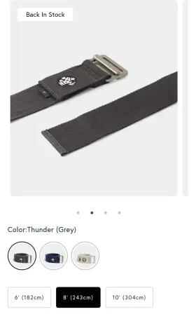 VRV1.5 MANDUKA Alignn Yoga Strap Fastener