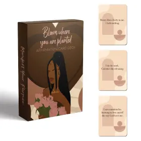AFFIRMATIONCARDS01 MANIFEST YOUR PURPOSE Women Bloom Where