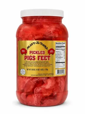 750225626843 MATT DANA Pickled Pigs Feet Gallon