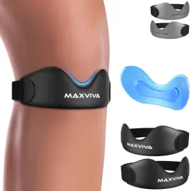 Maxviva Kb01 Patellar Tendon Support Strap 2 Pack Knee Brace For Women And Men Patella Ban