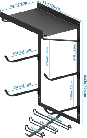 US-HSW-0053 MAYZOLOP Yoga Mat Holder Wall Mount Storage Rack #3