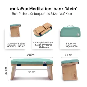 260710780418 METAFOX Meditation Bench Stool Cushion Bag #2