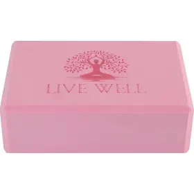 860009826137 MHW LIVE WELL Pink Yoga Block Eva Foam Brick #2