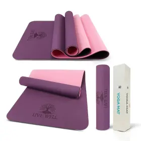 860009826182 MHW LIVE WELL Yoga Exercise Mat Pink