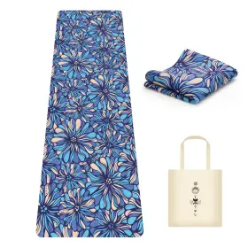 MG08040-BLUE MICAYOUNG Travel Suede Yoga Mat Tear Slip Tote