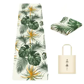 MG08040-GREEN MICAYOUNG Travel Suede Yoga Mat Slip Rubber Flo