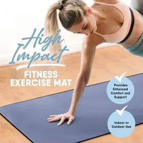 879074004975 MICRODRY Deluxe Fitness Exercise Yoga Mat Gym #2