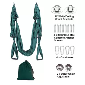 920837037656 MIFXIN Aerial Yoga Swing Set Trapeze Hammock Kit #3