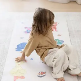 655255690607 MINDFUL AND CO Sesame Street Yoga Mat Printed #2
