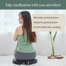 795976258899 MINDFUL MODERN Travel Meditation Cushion Floor #2