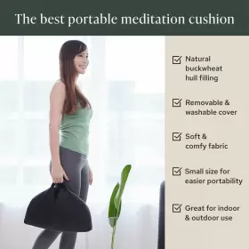 795976258899 MINDFUL MODERN Travel Meditation Cushion Floor #3