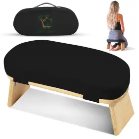 860003155547 MONK LLAMA Meditation Bench Seiza Stool Prayer