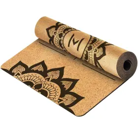 195893563500 MOTIVATED MINDSET Eco Cork Yoga Mat Design