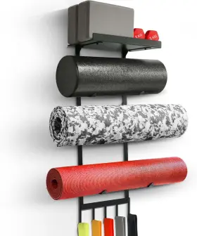 MRRACK5HOOK MRZZATA Yoga Mat Holder Wall Mount Gym Storage