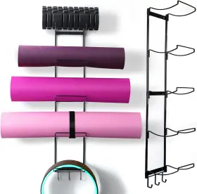 726084932708 MRZZATA Yoga Mat Holder Wall Mount Storage Rack