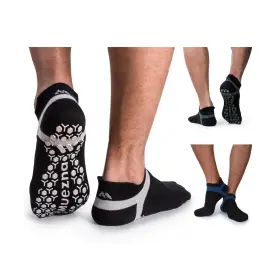 MYT002-GNG-L MUEZNA Mens Slip Yoga Socks Anti Skid Pilates Ho