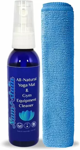074294603087 NAMASTAIN Yoga Mat Cleaner Spray Natural Gym