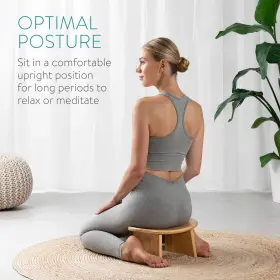 063004245651 NAVARIS Meditation Stool Bench Meditating Yoga #3