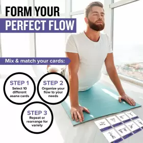 853583007467 NEWME FITNESS Yoga Pose Workout Cards Deck Women #3