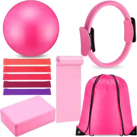MIU-SILIPULL-2698 RING Pilates Set Ball Resistance Bands Gym