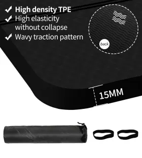 717023244815 NUVETI Exercise Mat Yoga Workout Fitness #2