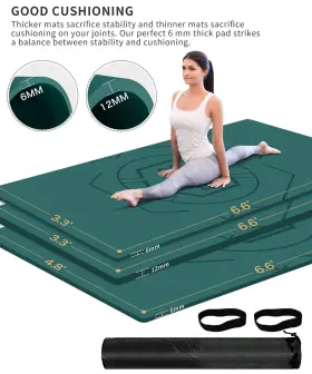 717025324454 NUVETI Exercise Mat Workout Men Women Yoga #2