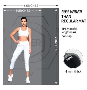717206407297 NUVETI Exercise Mat Workout Men Women Yo #2