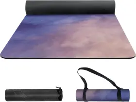 770807456293 NUVETI Yoga Mat Print Tpe Slip Fitness Exercise #2
