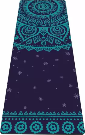 772467371220 NUVETI Yoga Mat Print Tpe Slip Fitness Exercise