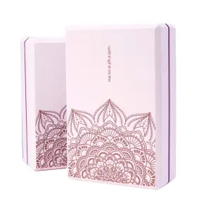 P005PINK NUVETI Yoga Blocks Set High Density Brick Foam