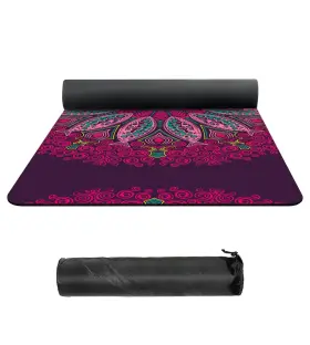 774980424599 NUVETI Suede Tpe Yoga Mat High Density Slip Bag