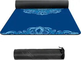 774980424711 NUVETI Suede Tpe Yoga Mat High Density Slip