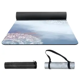 774980424803 NUVETI Yoga Mat Print Tpe Slip Fitness Exercise #2